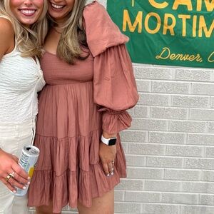 Mustard Seed Mauve Romper Long Sleeve